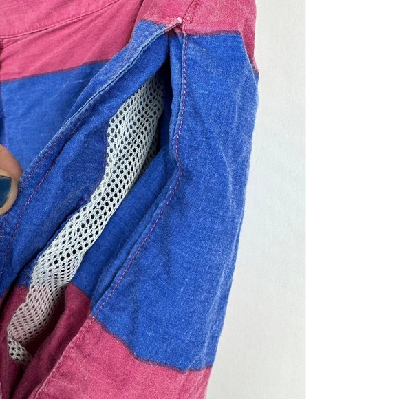 VTG Chaps Ralph Lauren Men's Tropical Palm Tree Stripe Swim Trunks Shorts Size M - Picture 4 of 11